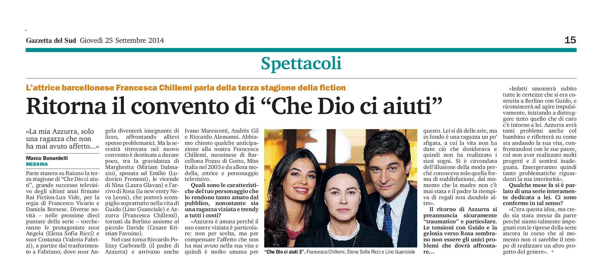 92 - Francesca Chillemi - Ritorna il convento di Che Dio ci aiuti - 25 settembre 2014-page-001.jpg