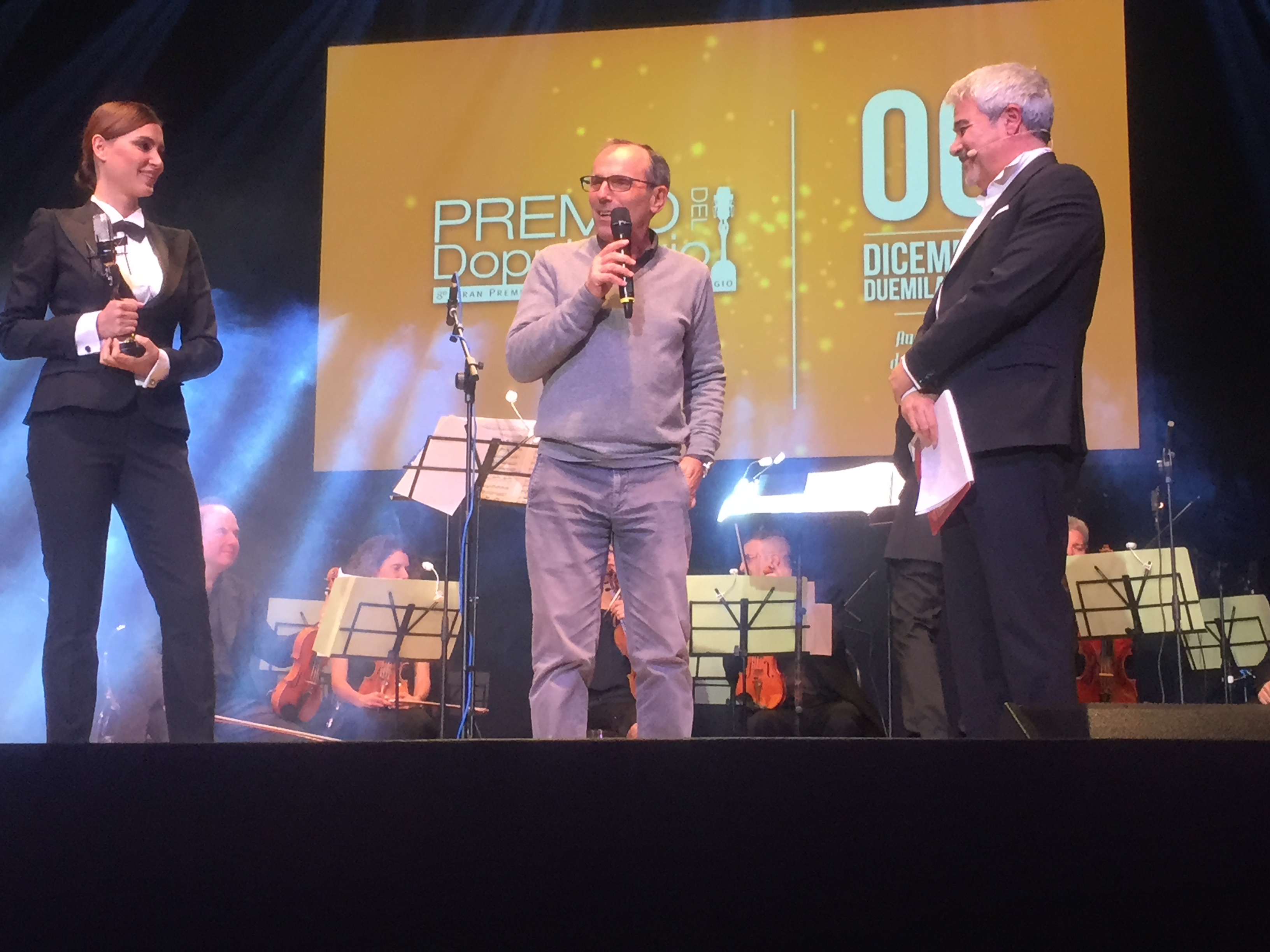 Sandro Acerbo, direttore de "Il Trono di Spade" (Miglior Serie Tv), con Catrinel Marlon e Pino Insegno 1