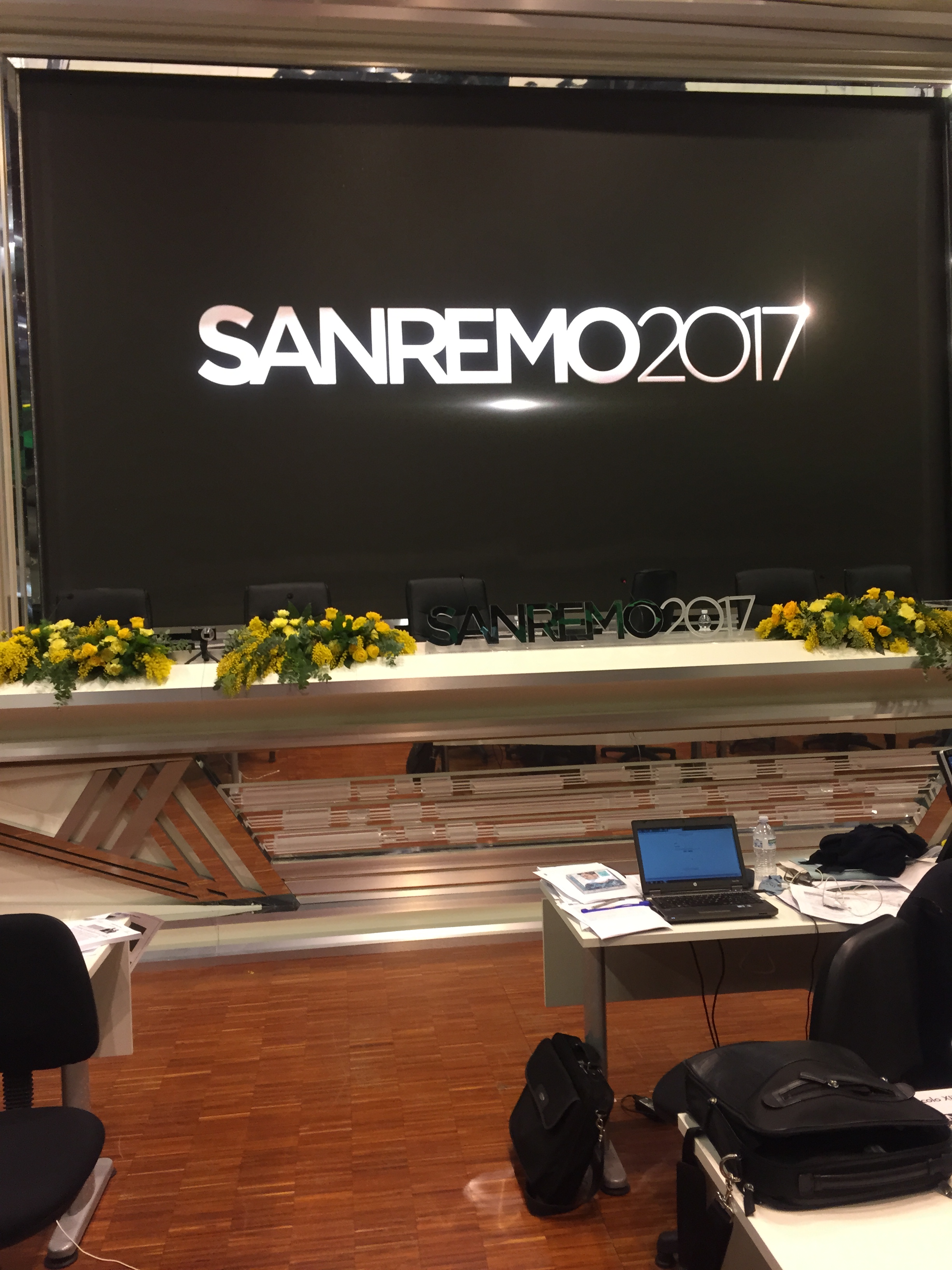 Sala stampa Ariston Sanremo 2017