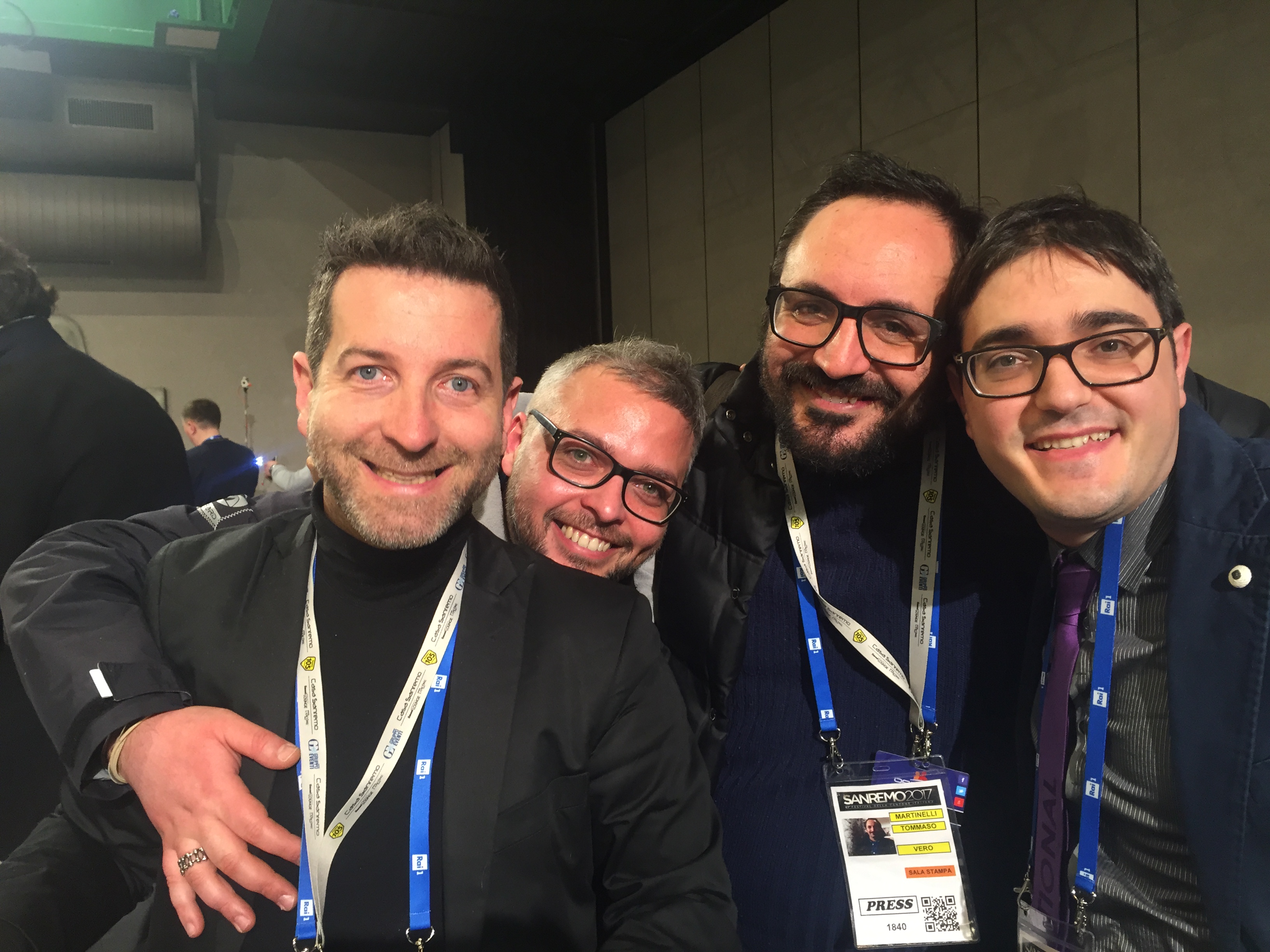 Selfie con Luigi Miliucci e Tommaso Martinelli di "Vero"