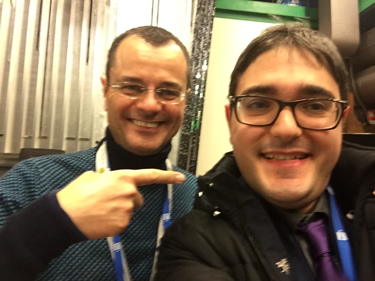 Selfie con Paolo Giordano de "Il Giornale"