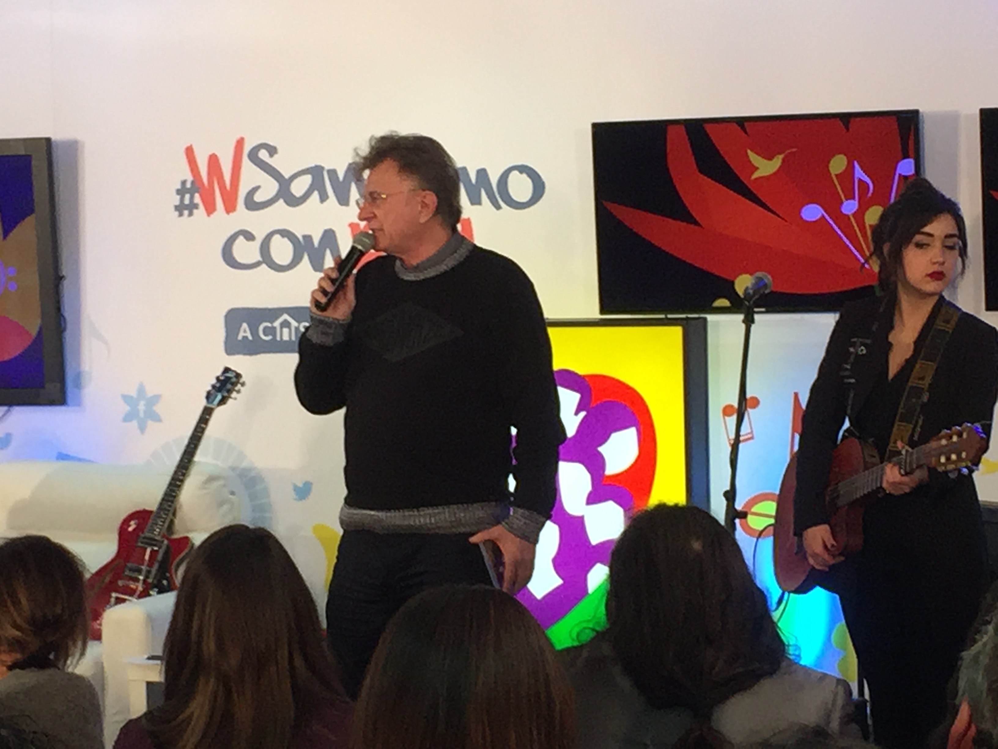 Red Ronnie e Alice Paba al Palafiori durante "W Sanremo con Red" 1 