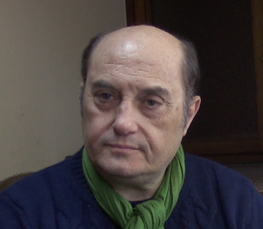 Duccio Camerini al Teatro Vittorio Emanuele di Messina durante l'intervista con Marco Bonardelli per "Suggestioni Press"