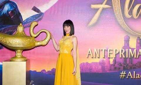 Naomi Scott all'anteprima milanese di "Aladdin"