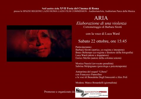 Locandina "Aria - Elaborazione di una violenza" - Festa del Cinema di Roma 2022