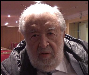 Pupi Avati nella Sala Sinopoli del Teatro Vittorio Emanuele durante la nostra intervista