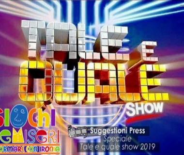 Giochi semiseri - Tale e quale show 2019