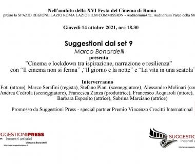 "Suggestioni dal set 9 - Cinema e lockdown tra ispirazione, narrazione e resilienza"