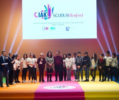 Un momento della finale del Ciak Scuola Film Fest 2019 al Teatro Vittorio Emanuele di Messina