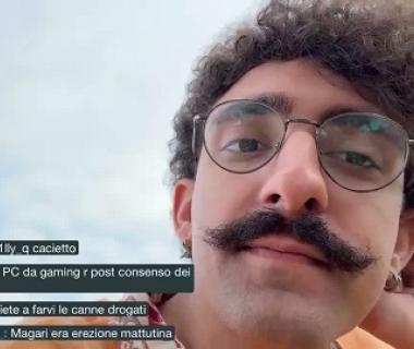 Mario Sturniolo in una delle sue live su Twitch